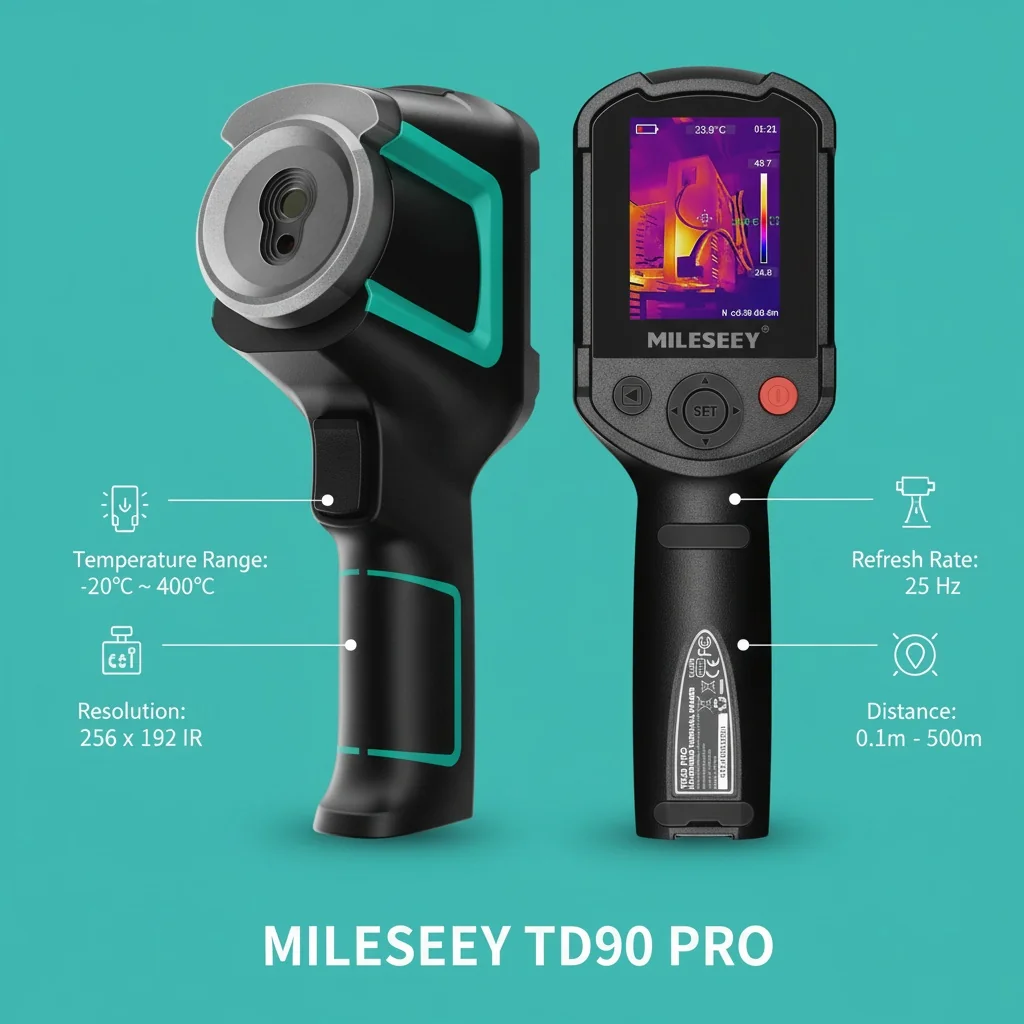 Types of thermal cameras comparison infographic